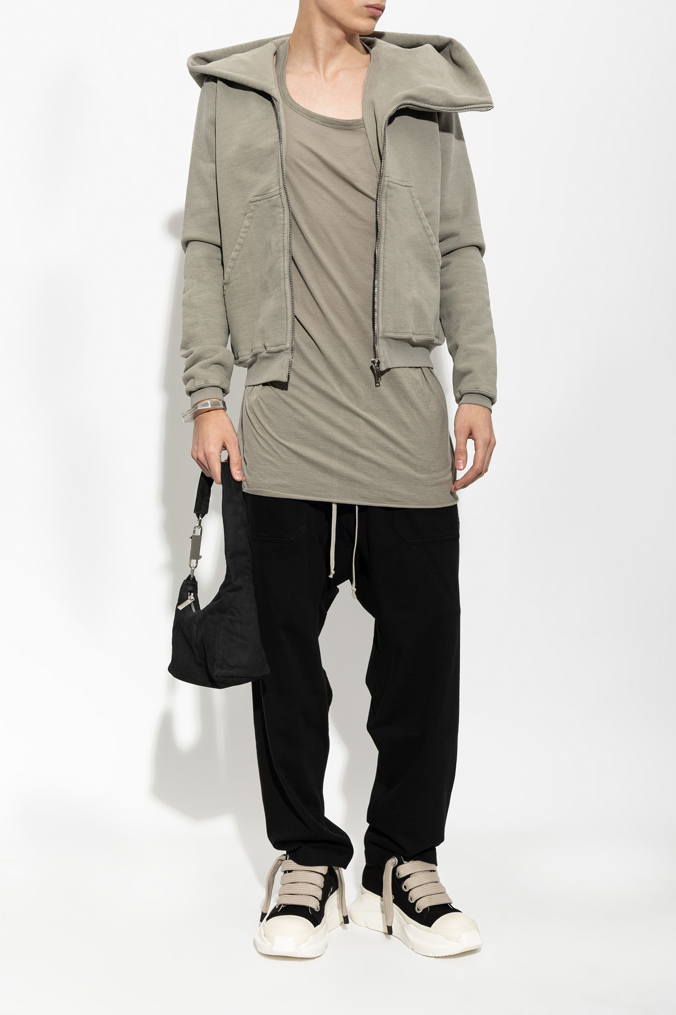 Rick Owens DRKSHDW Sweatshirt with asymmetric zipper | Men's | Vitkac